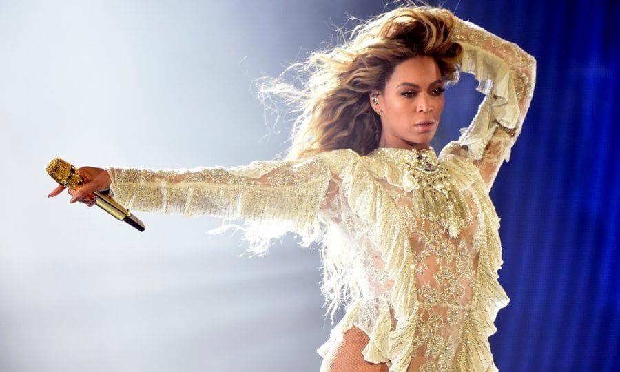 May 2016: Inspiring us all to take a wind machine with us everywhere we go onstage during 'The Formation World Tour' at the Rose Bowl in Pasadena, California.
Photo by Kevin Mazur/WireImage