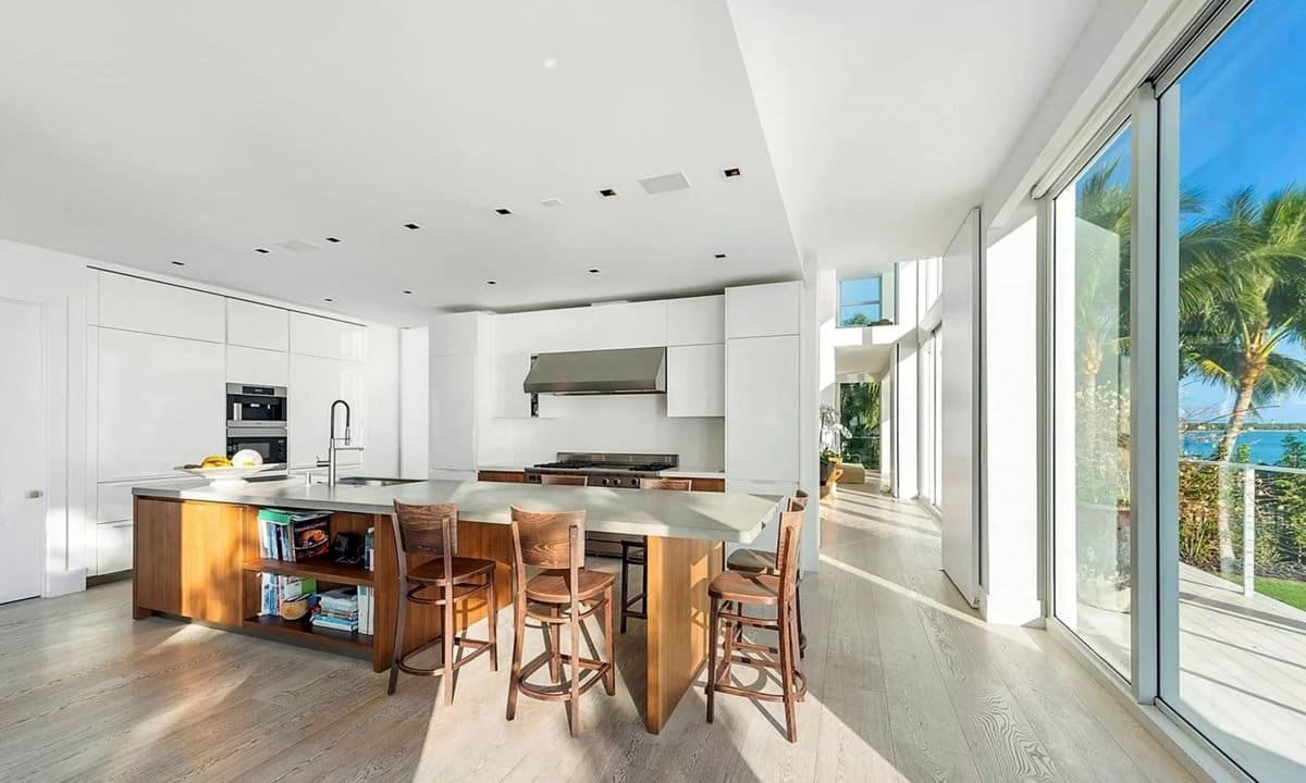 The kitchen in Lionel Messi's new home