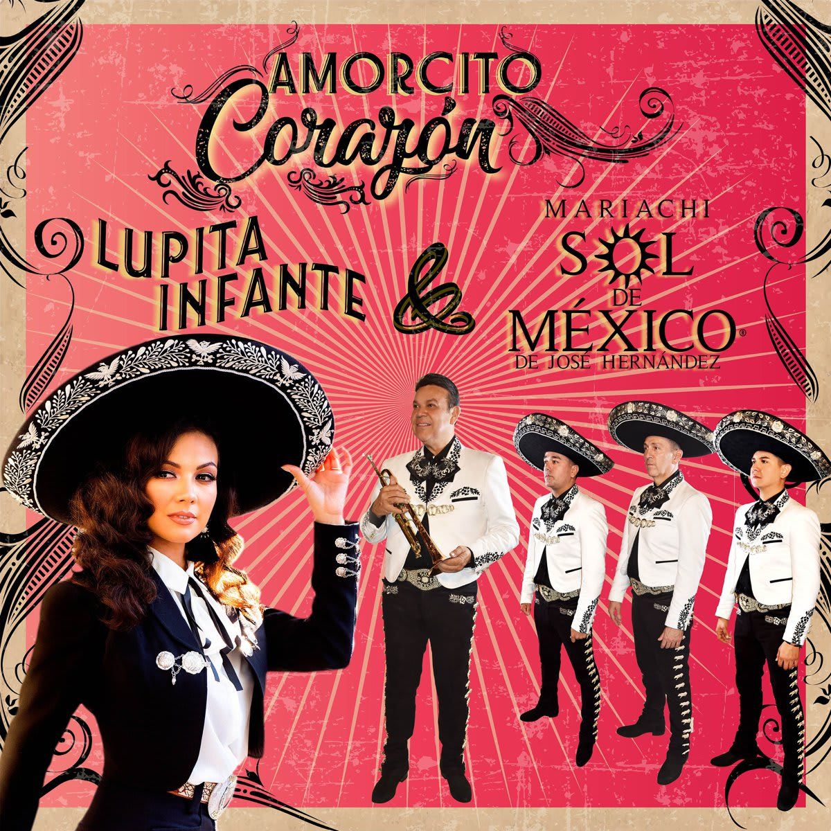 Cover of Lupita Infante and Mariachi Sol de México de José Hernández's new song, “Amorcito corazón."