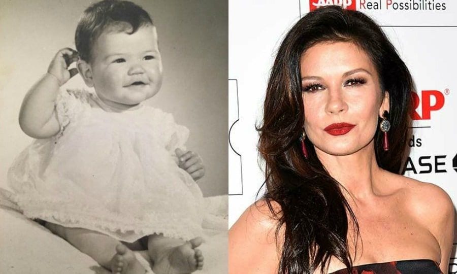 Catherine Zeta-Jones
Look at those cheeks! While sifting through her old family photos, the <i>Chicago</i> star found this picture of her as a six-month-old baby. In the black-and-white image, which was shared on her Instagram account, Catherine looked adorable dressed in a white lace dress as she smiled for the camera. The actress captioned the photo: "I haven't changed a bit!! Six months old. #TBT," which resulted in a mass of comments from fans. One wrote: "Very sweet indeed," while another said: "Beautiful even as a baby." A third added: "Beautiful as ever."
Photo: Instagram/@catherinezetajones