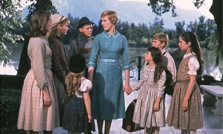 Julie Andrews as Maria in the film The Sound of Music