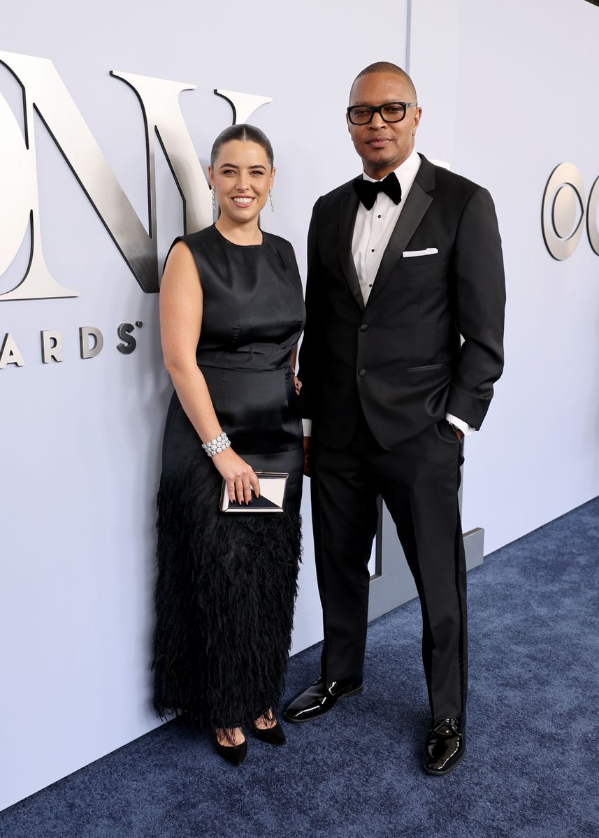 (L-R) Stefania Bulbarella and Justin Ellington attend The 77th Annual Tony Awards at David H. Koch Theater at Lincoln Center on June 16, 2024, in New York City.  (Photo by Cindy Ord/Getty Images for Tony Awards Productions)