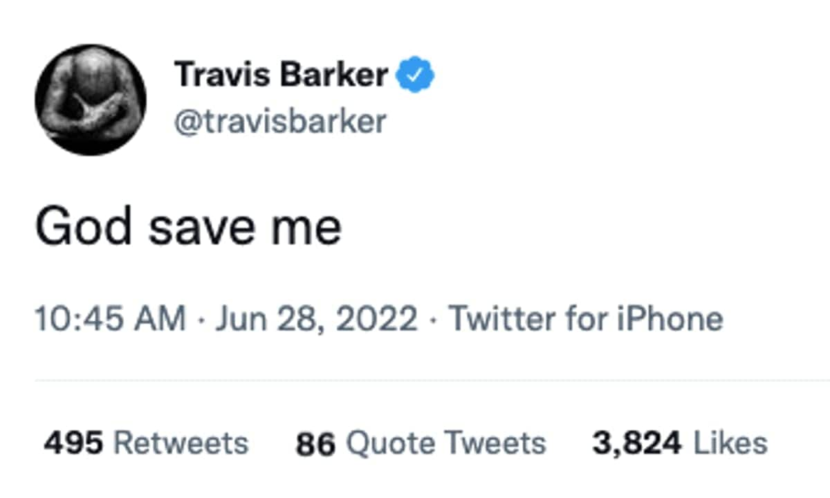 Travis Barker Twitter