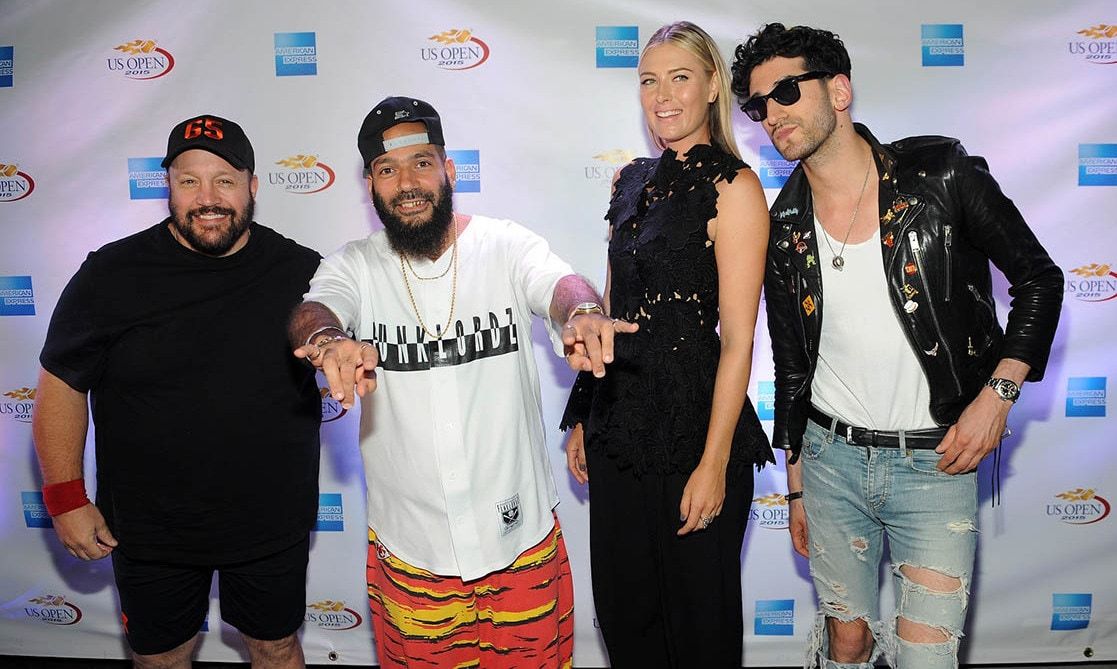 Aug 26: Kevin James, Maria Sharapova and Chromeo had a friendly competition at the American Express "Rally on the River" event in New York City.
<br>
Photo: Getty Images