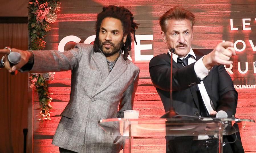 LEnny KRavitz and sean Penn