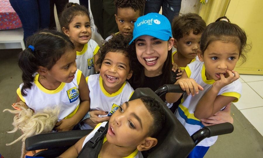 Sofia Carson UNICEF visit