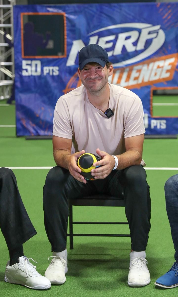 Tony Romo At NERF Challenge In Dallas