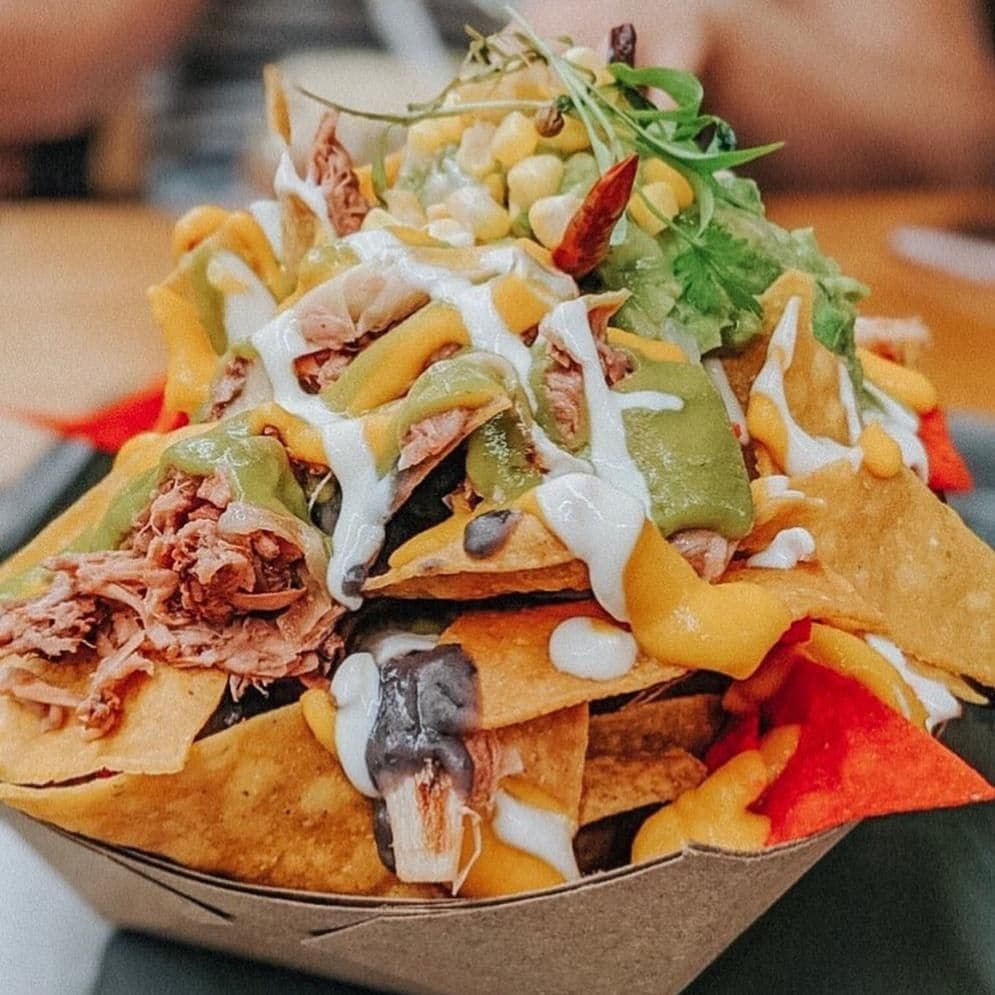 Vegan nachos from Jajaja in NYC