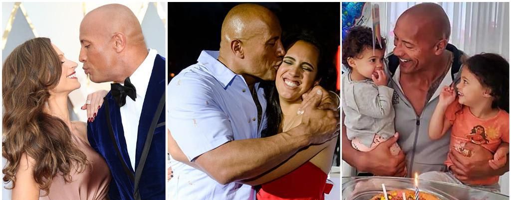 Dwayne Johnson is super sweet with his family