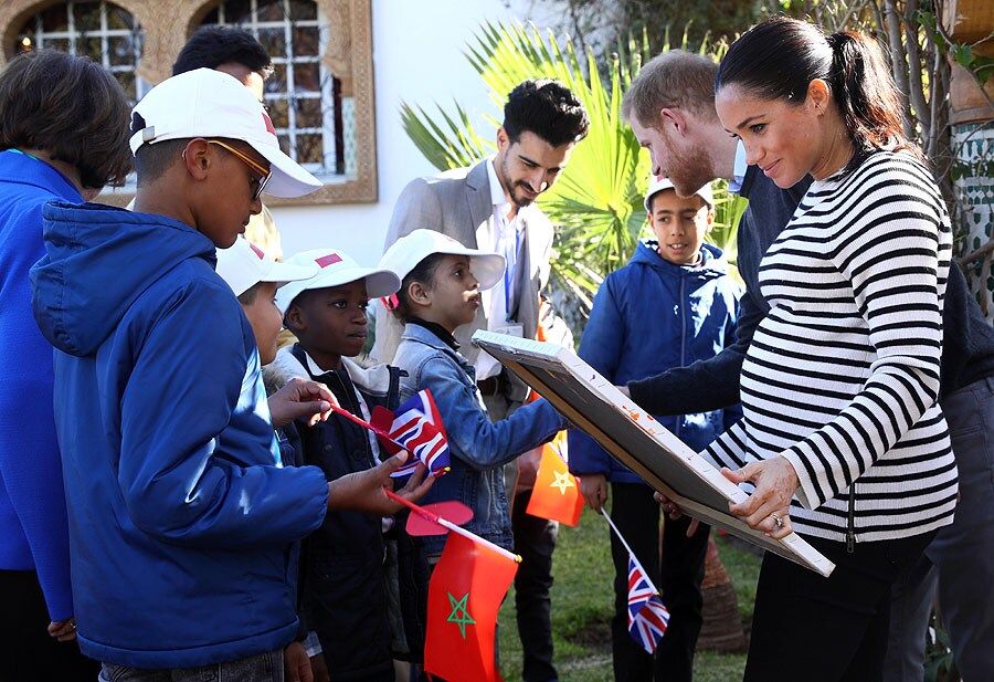 Meghan Markle and Prince Harry in Morocco