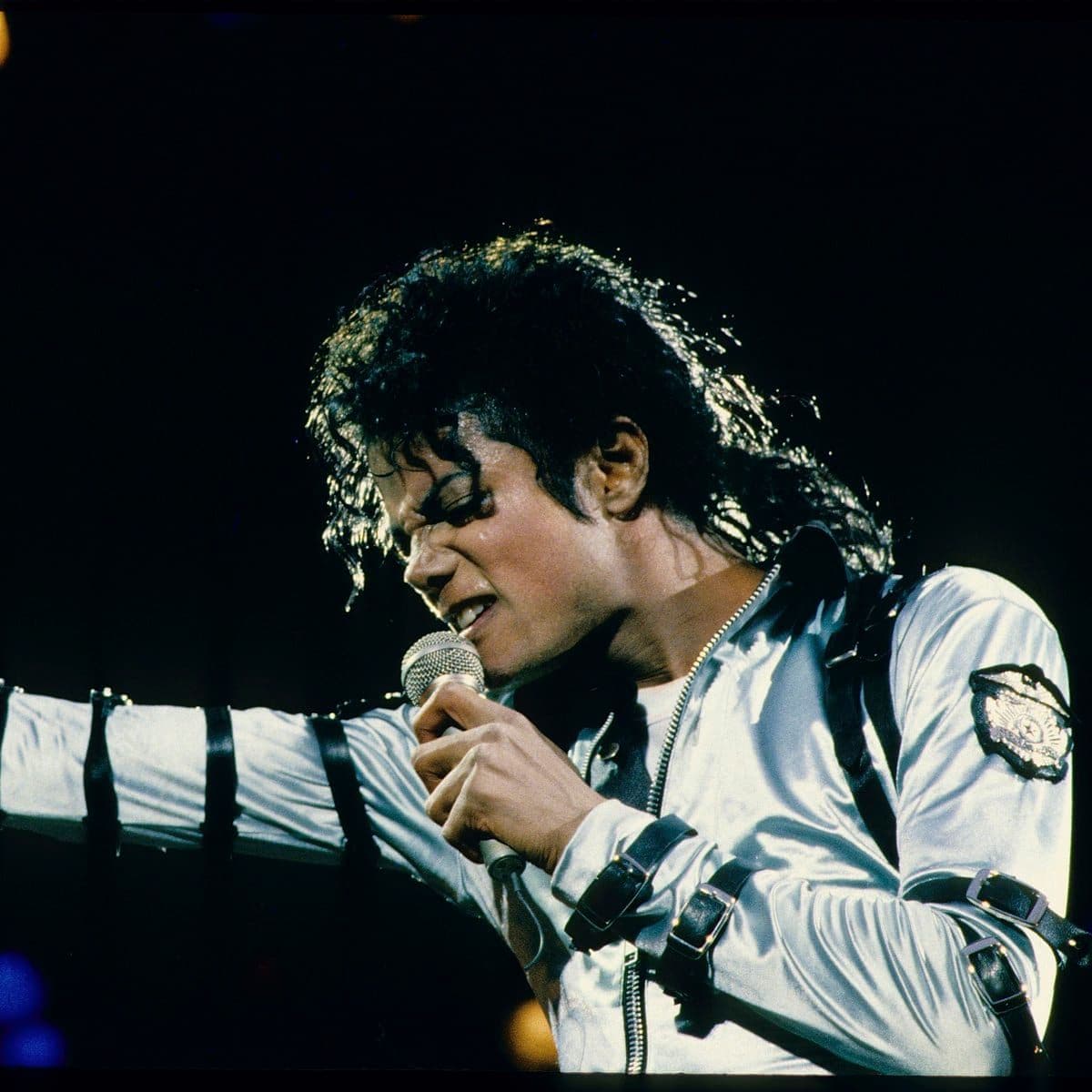 Michael Jackson an Konzert in Lausanne, 1988