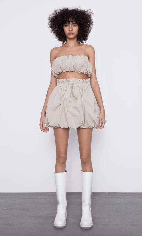 Zara pannier style miniskirt and skirt