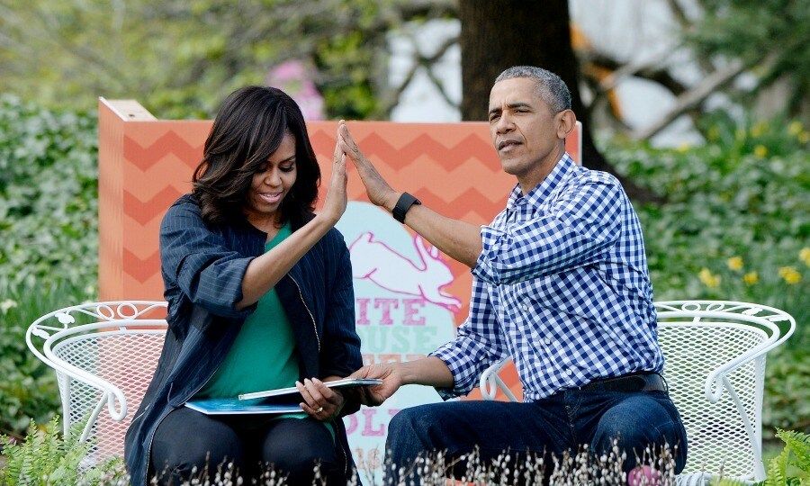 <b>An everlasting partnership</b>
"It has to be a true partnership, and you have to really really like and respect the person you're married to because it is a hard road," Michelle shared with Oprah in 2011 about the key to their lasting marriage. "I mean, that's what I tell young couples. Don't expect it to be easy, melding two lives and trying to raise others, and doing it forever. I mean that's a recipe made for disaster, so there are highs and lows. But if in the end you can look him in the eye and say, 'I like you.' I stopped believing at love in first sight. I think you go through that wonderful love stage, but when it gets hard, you need a little bit more."
Photo: PA