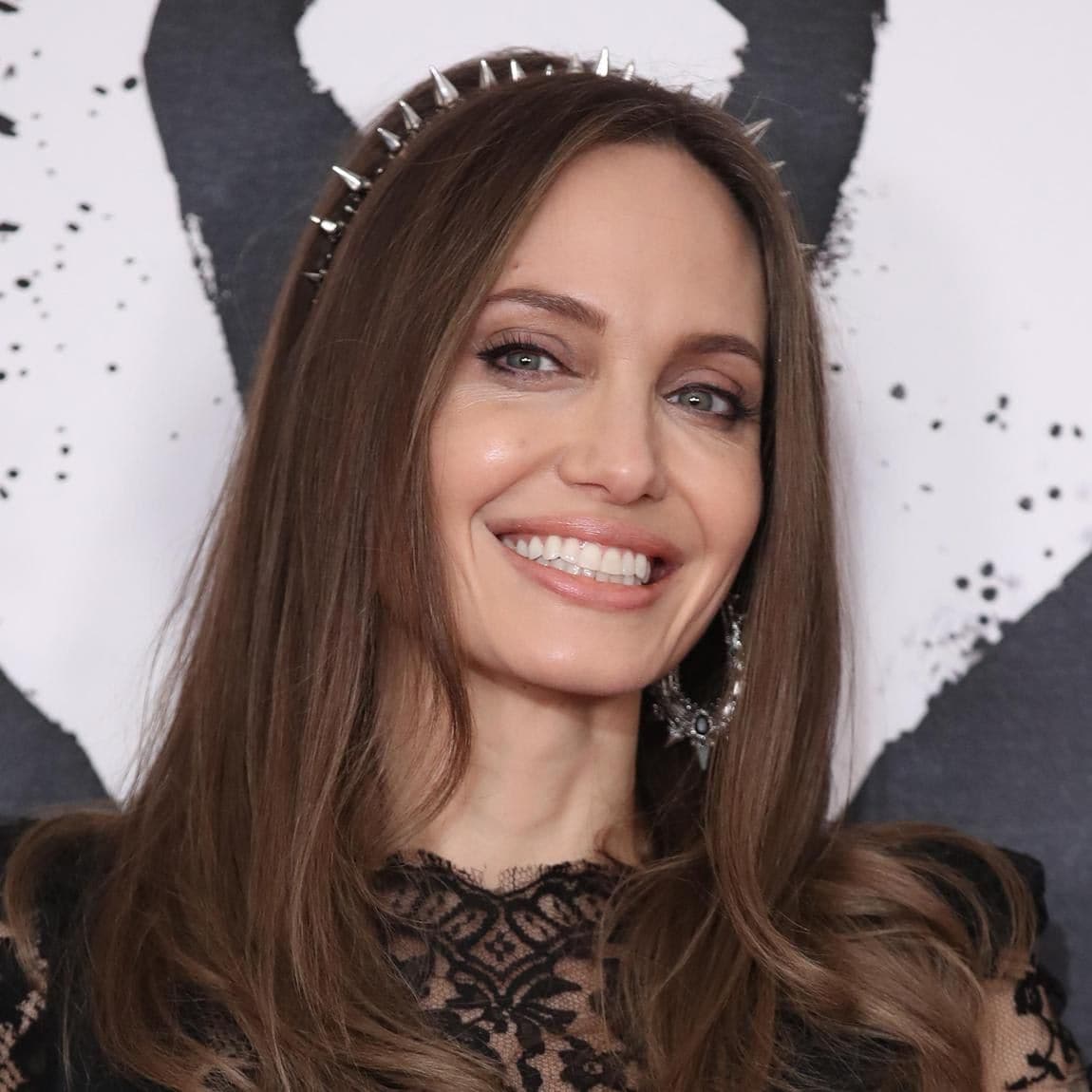 Angelina Jolie at the photocall for Maleficent: Mistress of Evil