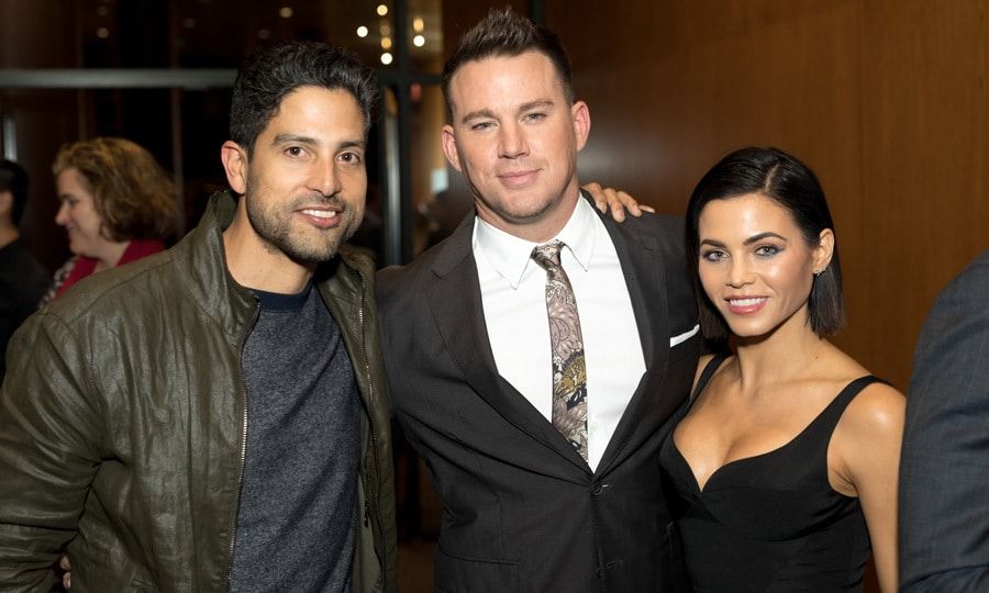 Channing Tatum had the support of wife Jenna Dewan and <i>Magic Mike</i> co-star Adam Rodriguez at the premiere of HBO <i>War Dog: A Soldier's Best Friend</i> with The Directors Guild Of America in L.A on November 6.
Photo: Getty Images