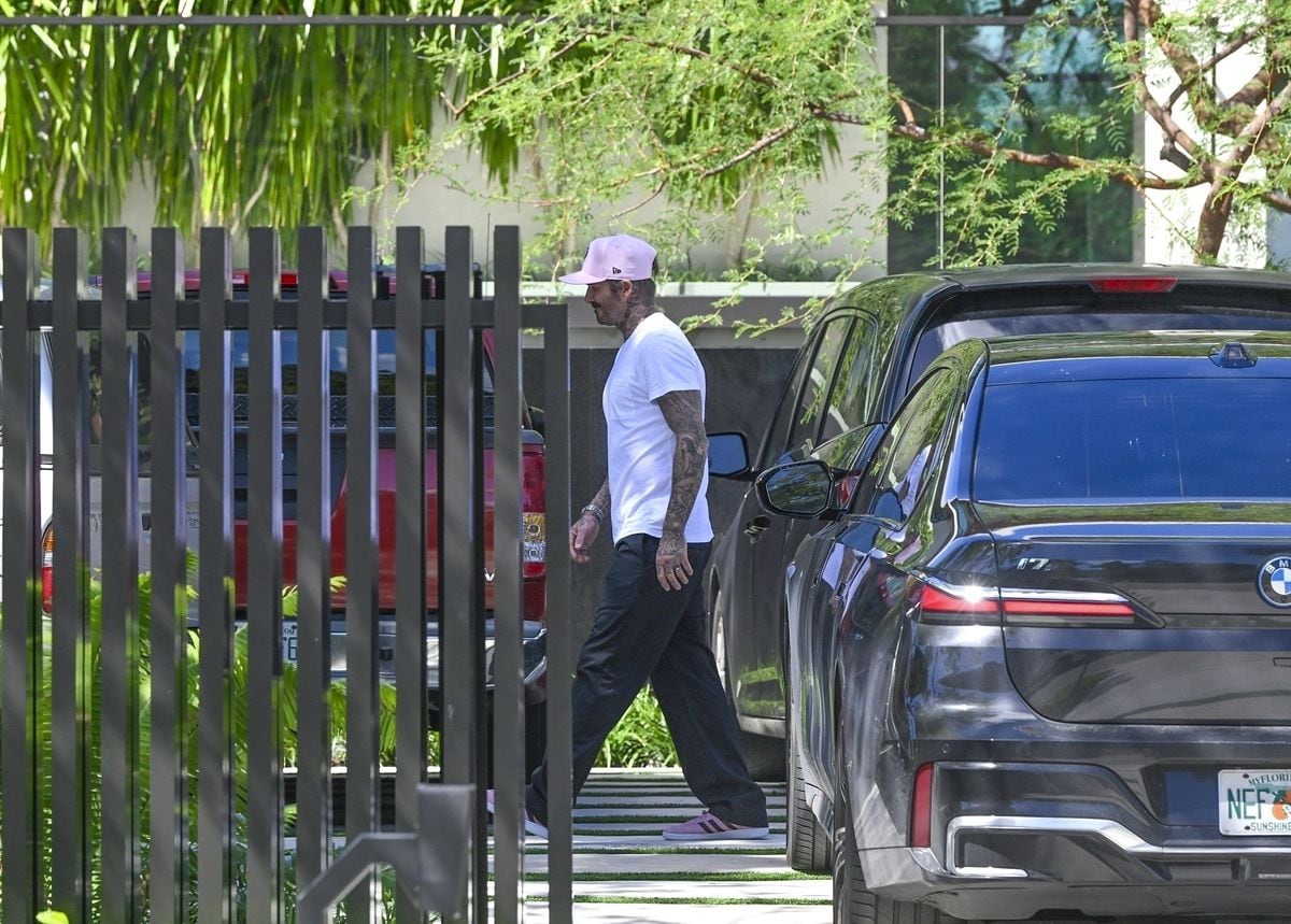 David Beckham in his Miami home