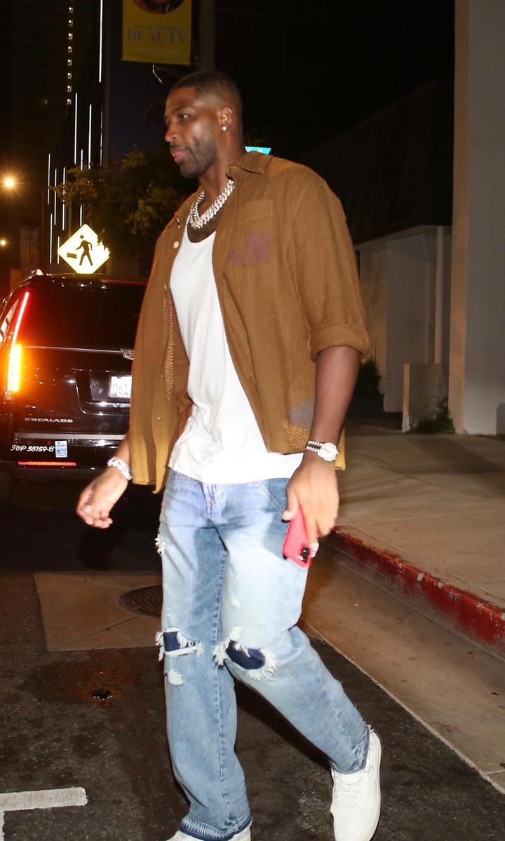 Tristan Thompson leaves the afterparty alone