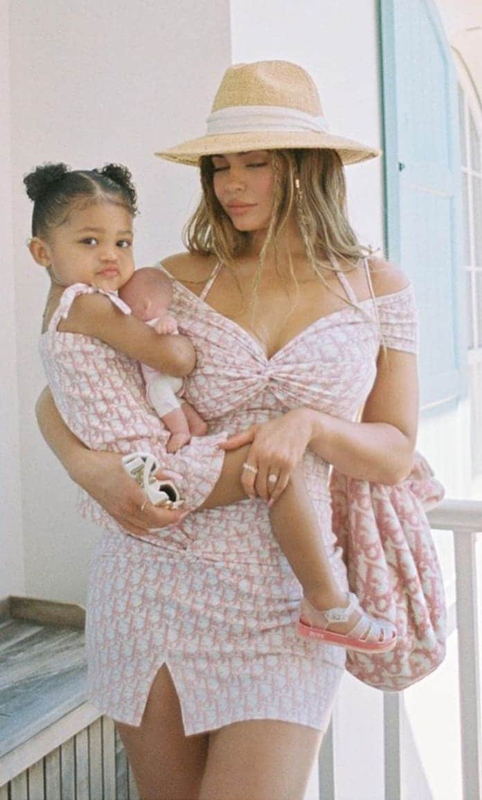 Kylie Jenner and Stormi Webster matching outfits