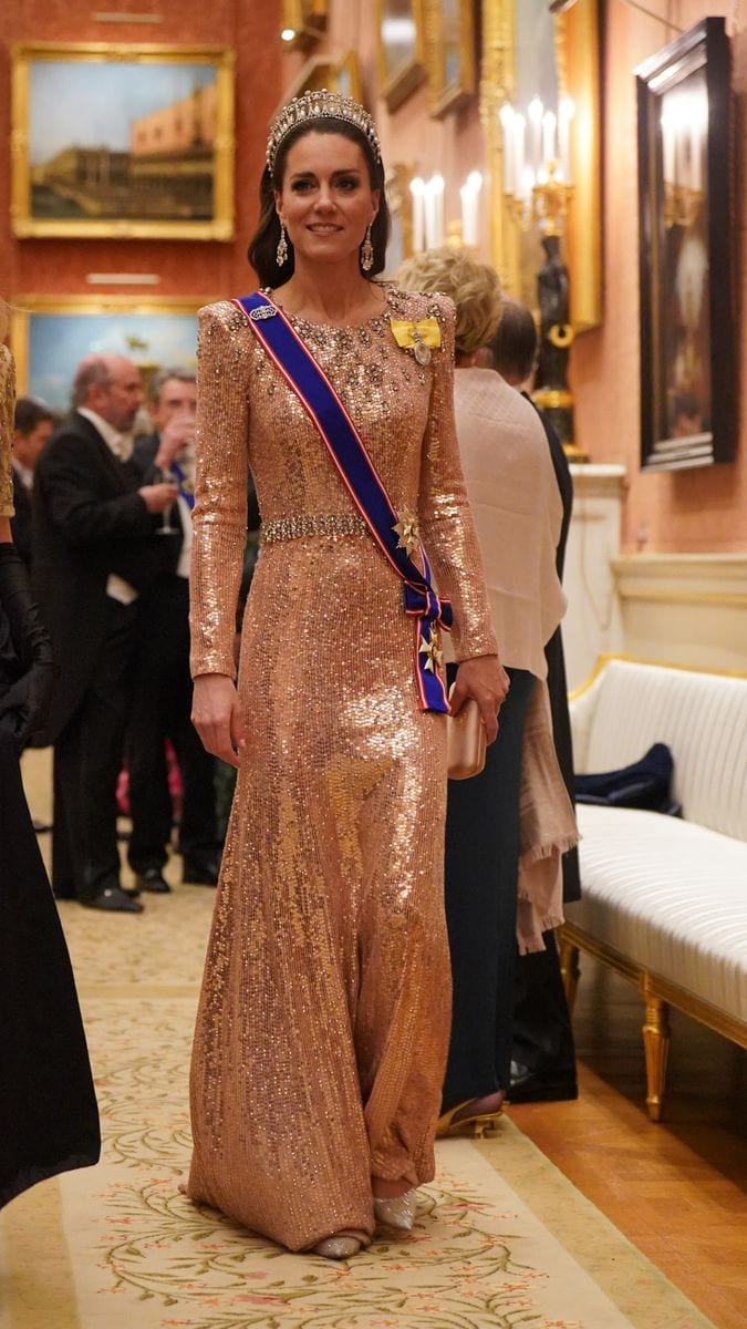 The Princess of Wales pictured at the diplomatic reception in 2023