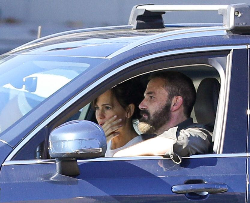 Ben Affleck y Jennifer Garner durante el Día de Acción de Gracias en el centro de Los Ángeles.