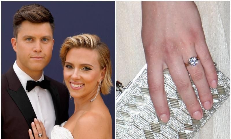 Scarlett Johansson luce un anillo de compromiso de la casa 'Givenchy'