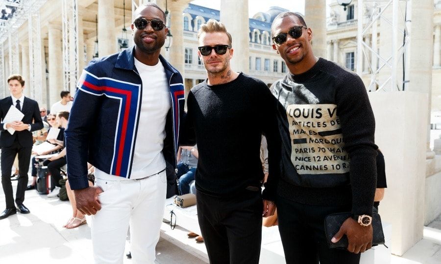June 23: Dwyane Wade, David Beckham and Victor Cruz went from athletes to stylish gentleman during the Louis Vuitton Menswear Spring/Summer 2017 show in Paris.
<br>
Photo: WireImage