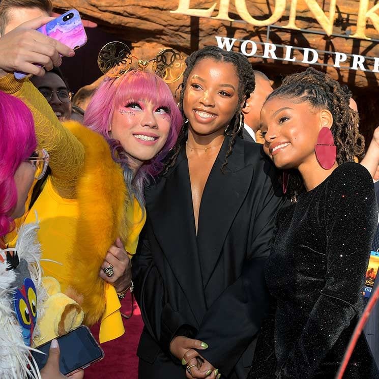 little mermaid halle bailey at The Lion King premiere