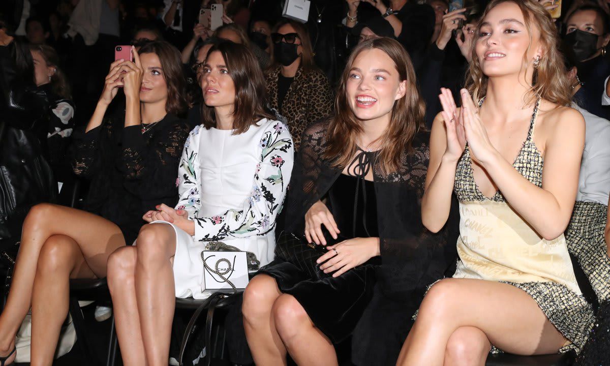 Princess Caroline's eldest daughter sat in the front row at the show in Paris