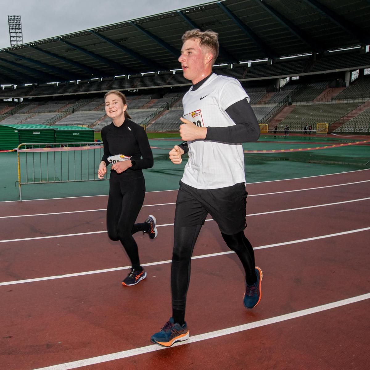 The royal siblings put on their running shoes on Dec. 21