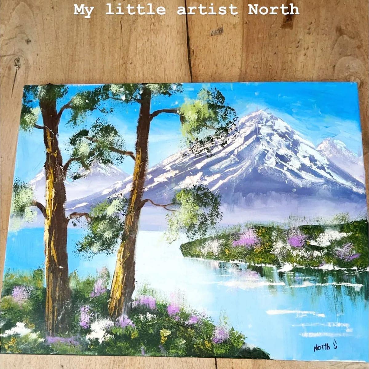 North West painting