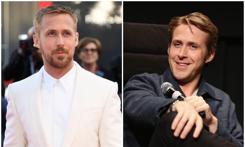 Ryan Gosling has two sides: with a beard and one without!