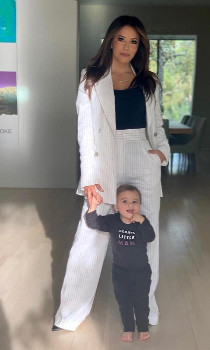 Eva Longoria with her son Santiago Enrique Bastón