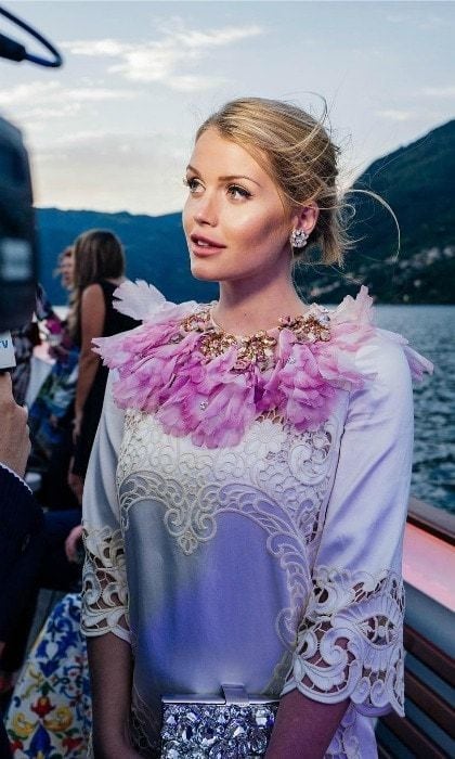 While the Como view may have been eye-catching, this Lady's D&G look certainly was too!
Photo: Instagram/@kitty.spencer