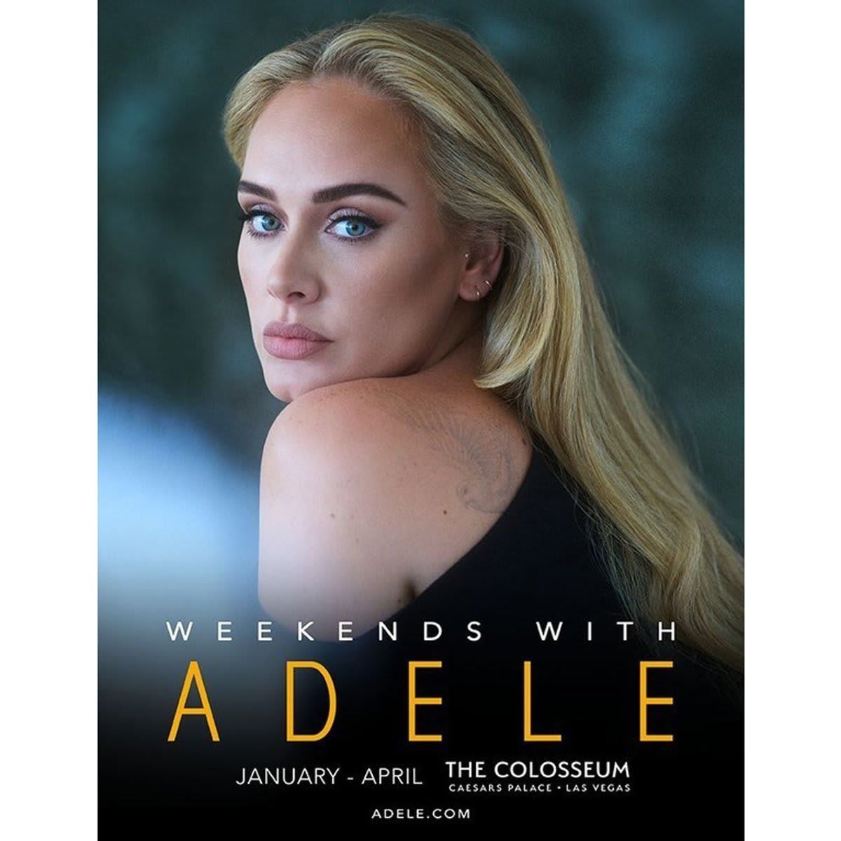 Adele's residency in Las Vegas starts January 21, 2022
