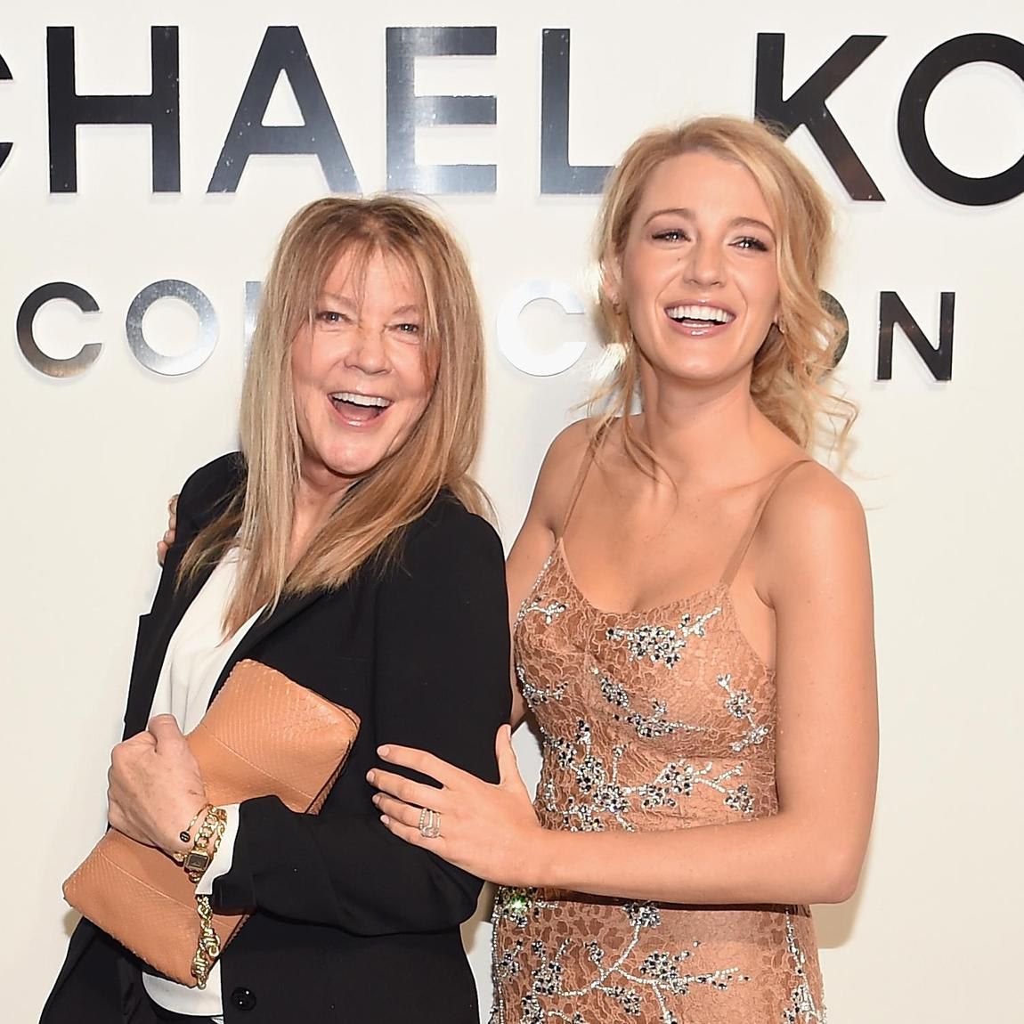 Blake and her mother both smiling