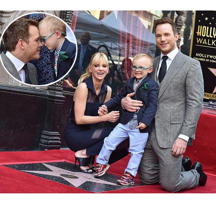 Chris Pratt may have been getting a star on the Hollywood Walk of Fame, but the actor, supported by his wife Anna Faris, was upstaged by the couple's adorable four-year-old son Jack. The 'Guardians of the Galaxy' star didn't seem to mind though he only had eyes for his little boy, too.
Photo: Axelle/Bauer-Griffin/FilmMagic