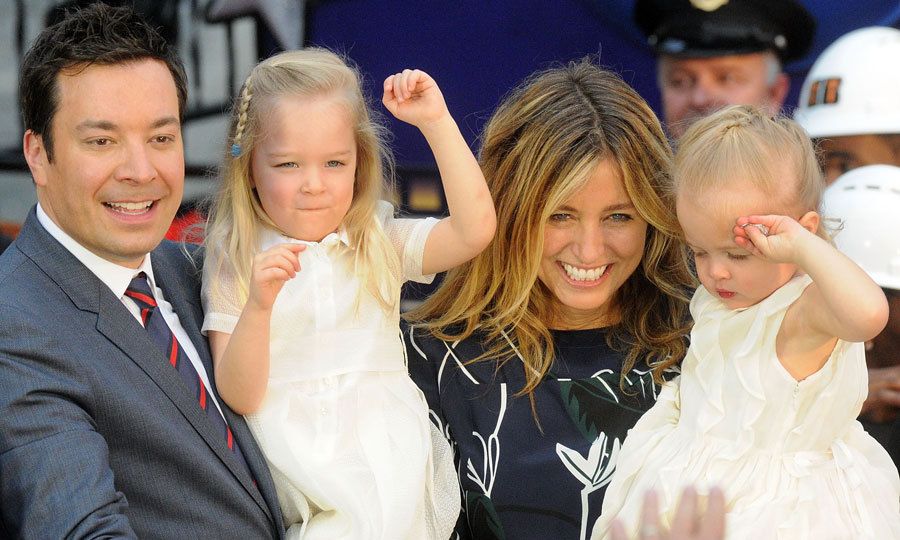 Jimmy Fallon had the best sidekicks as he cut the ribbon on his Universal Orlando's newest attraction 'Race Through New York Starring Jimmy Fallon.' The <i>Tonight Show</i> host beamed from ear to ear as his wife Nancy Juvonen and their daughters Winnie and Frances entertained the crowd.
Photo: Gerardo Mora/Getty Images