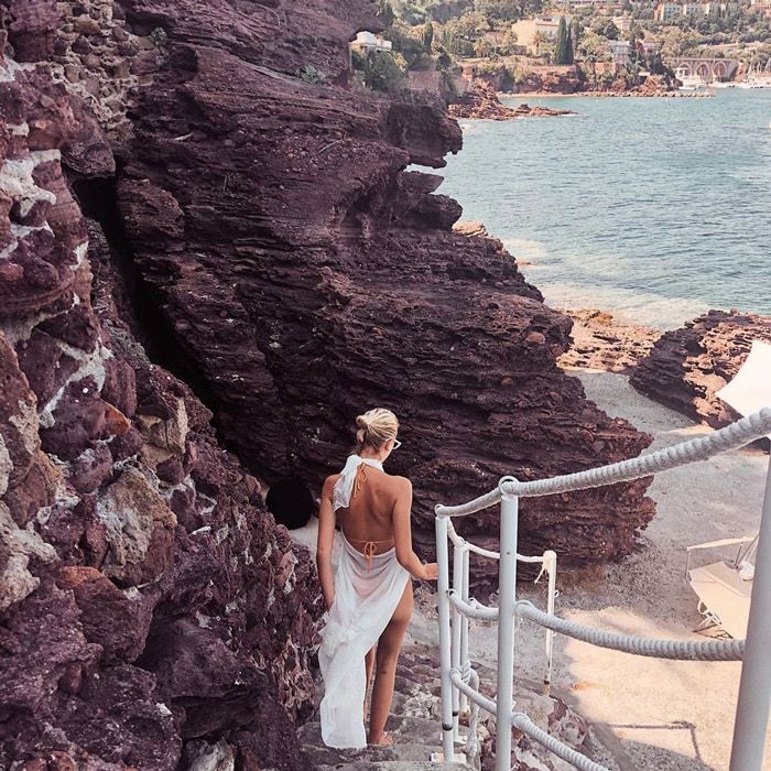 Princess Maria Olympia of Greece and Denmark on vacation