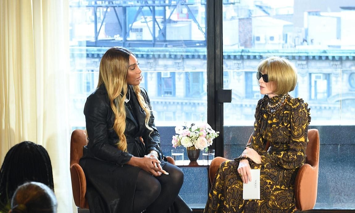 Serena Williams with Anna Wintour