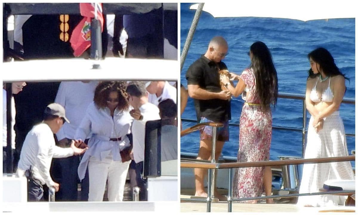 Jeff Bezos and Lauren Sanchez invite friends to their yacht