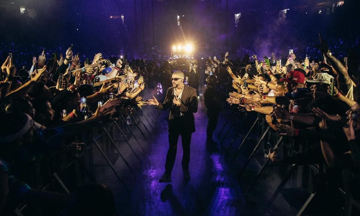 Bad Bunny brought the house down in a sold out listening party at the iconic Coliseo de Puerto Rico José M. Agrelot