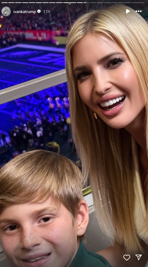 Ivanka Trump’s Super Bowl night: Donald Trump bonds with his grandson