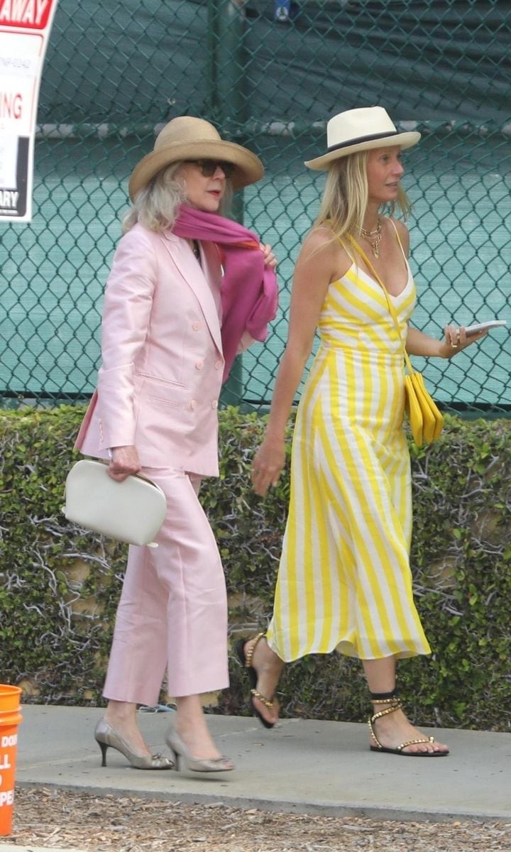 Gwyneth Paltrow and Blythe Danner at Apple's graduation