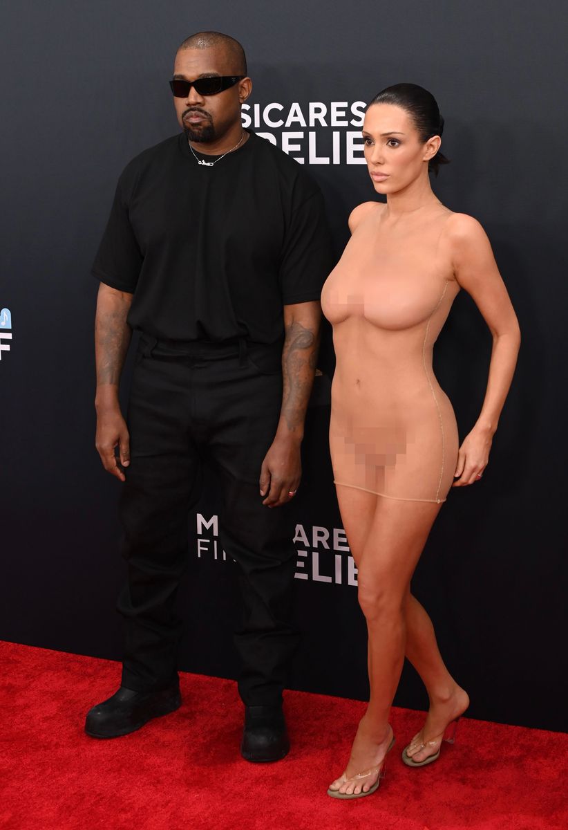 Bianca Censori and Kanye West at the 67th Annual Grammy Awards