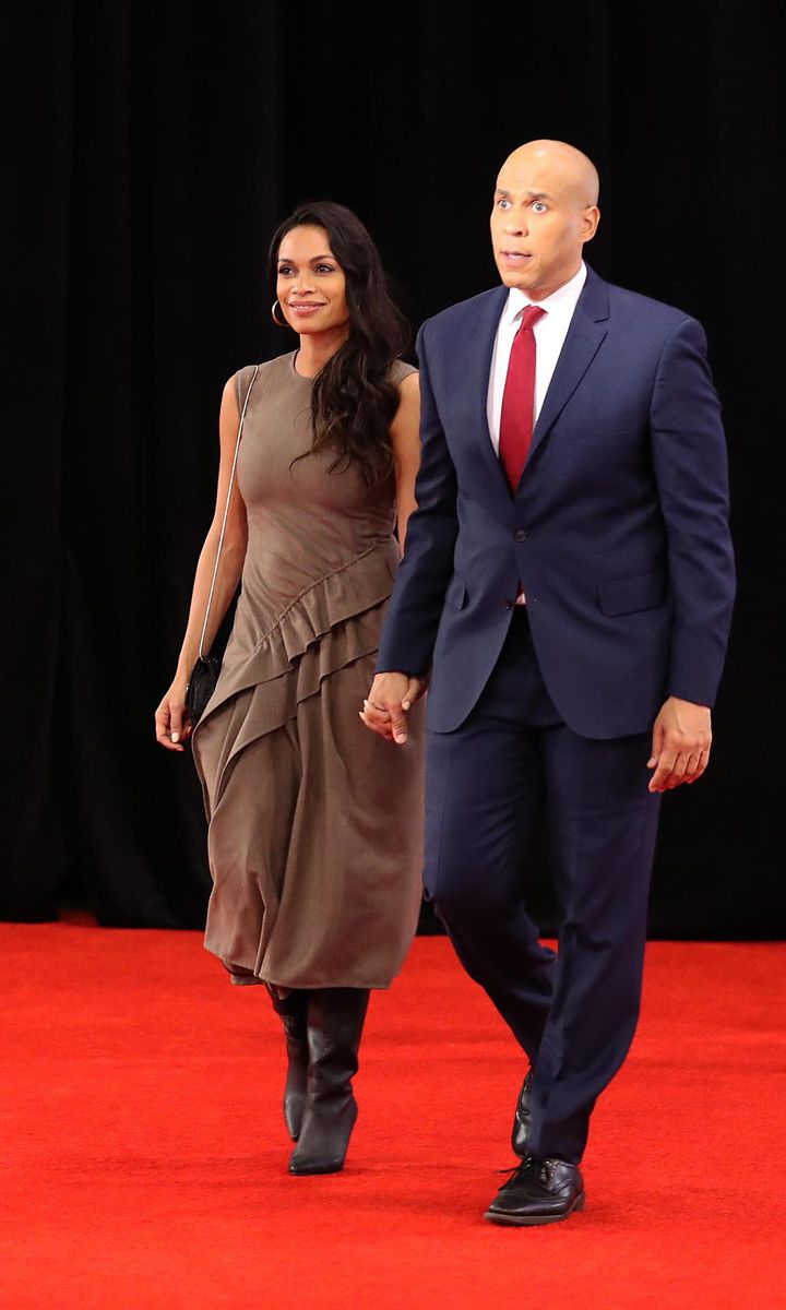 Rosario Dawson and Cory Booker