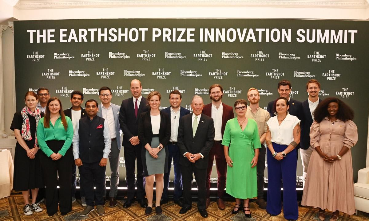 Winners and finalists from last year's Earthshot Prize joined Prince William and Michael Bloomberg at the event in NYC.