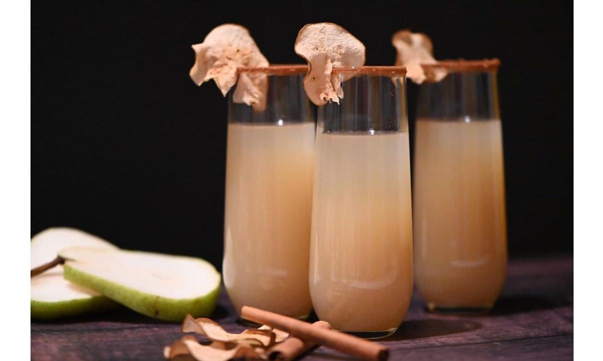 Spiced Pear Mimosa Created by Chef Tommi Vincent