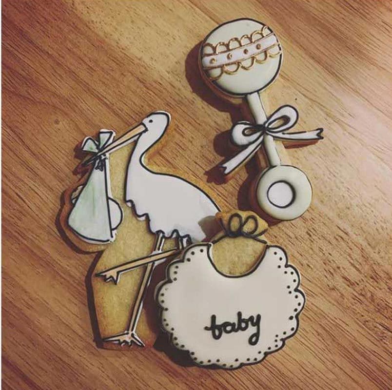 Meghan Markle baby shower cookies