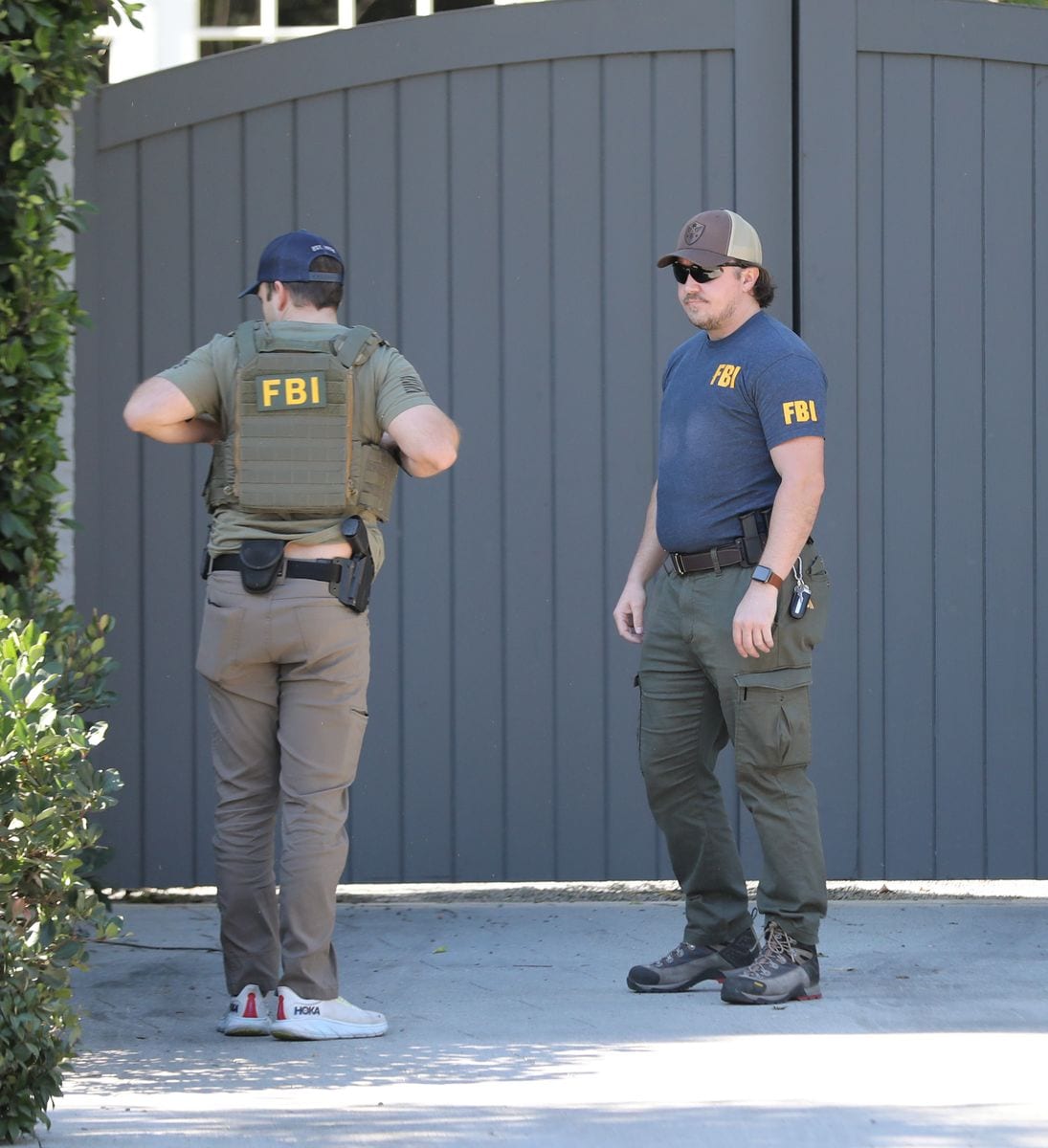 The FBI and Los Angeles County Sheriff were seen visiting Ben Affleck's Brentwood mansion. 