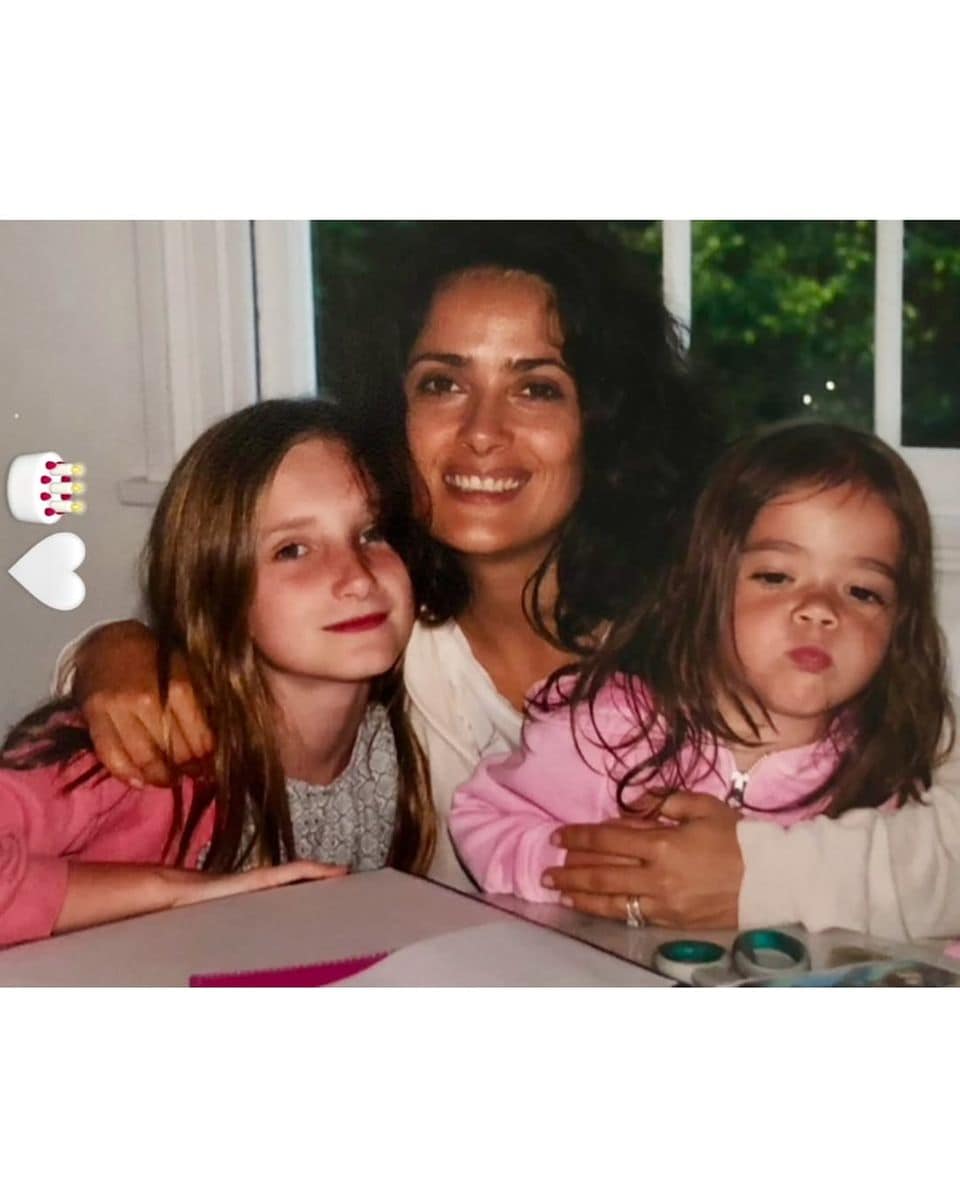 Salma Hayek, Mathilde, and Valentina